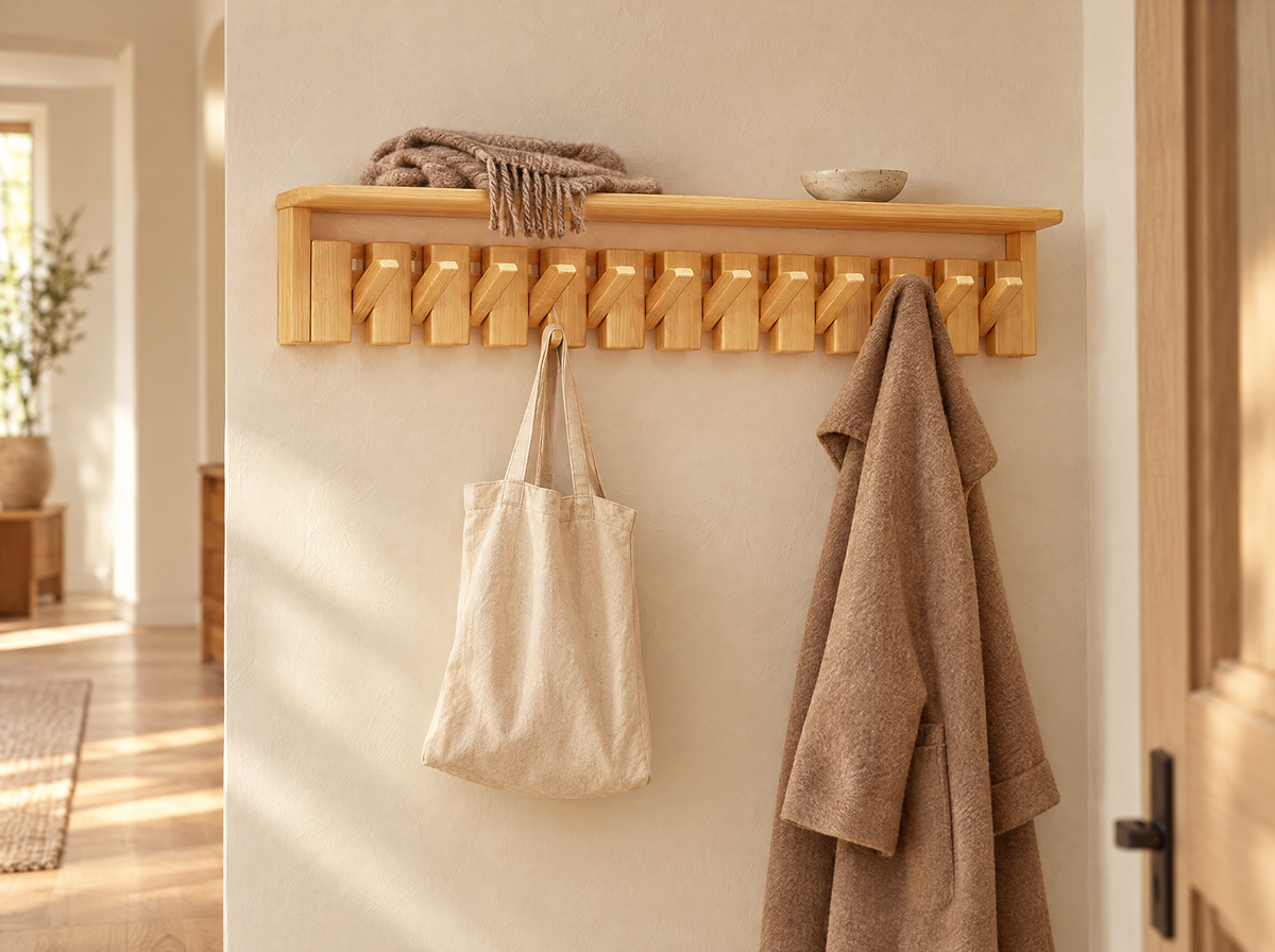 Piano Key Wall Coat Rack