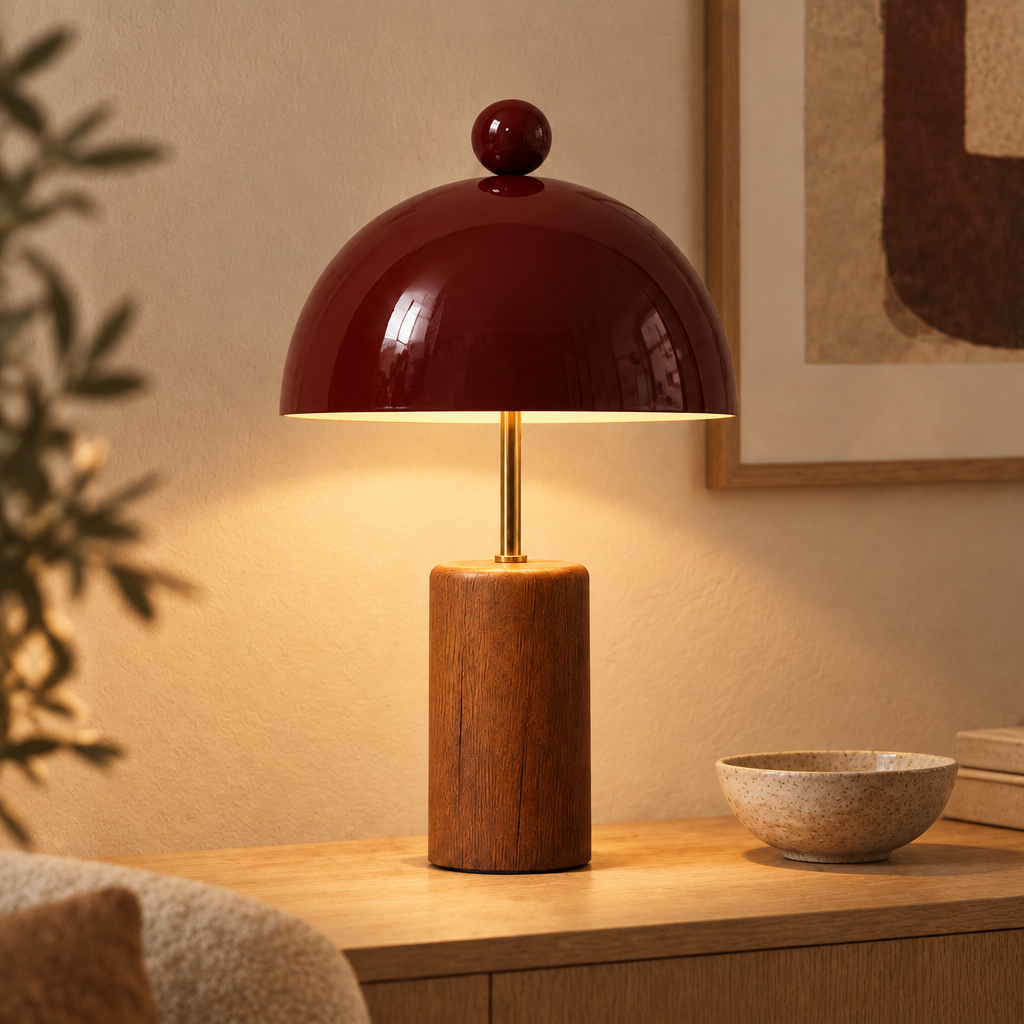 Wood Table Lamp