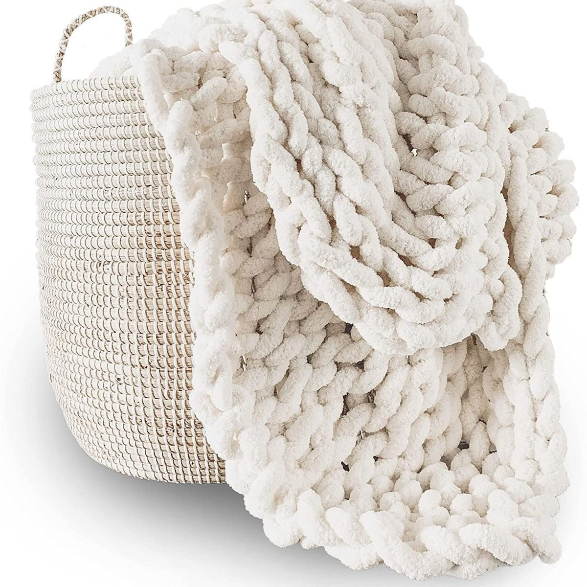 Chunky Knit Throw Blanket