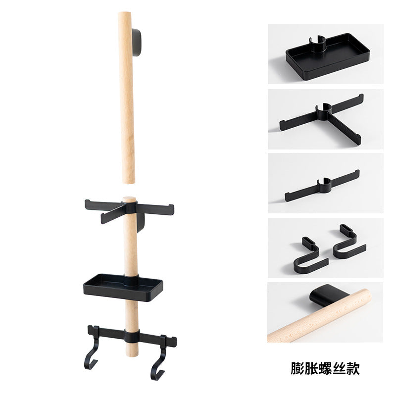 The rail and its accessory holders, expansion-screw mounting