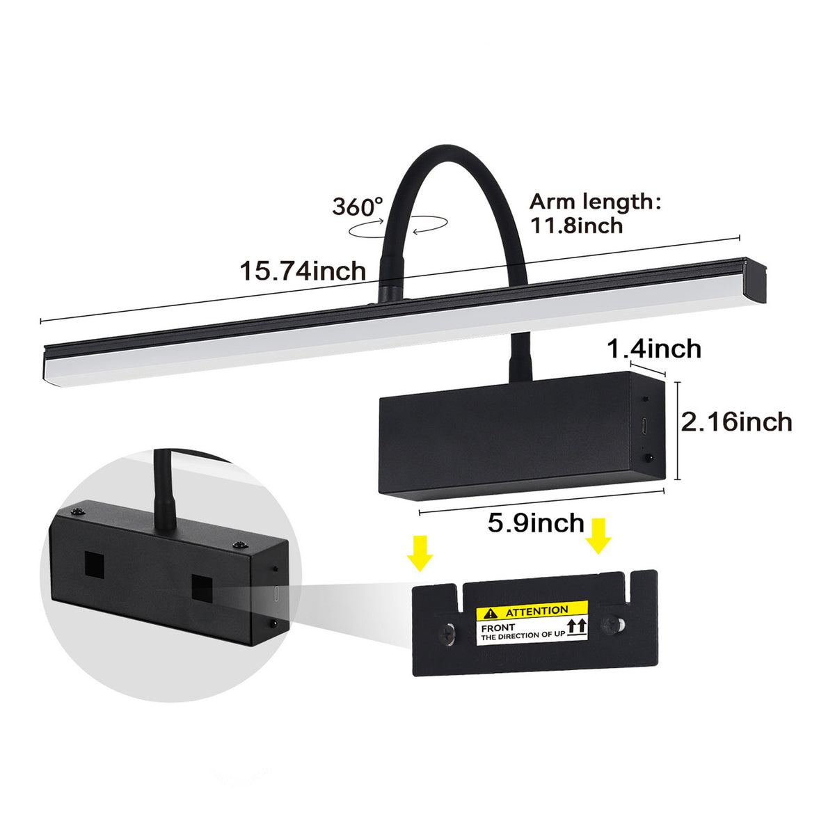 Dimmable LED Vanity Light
