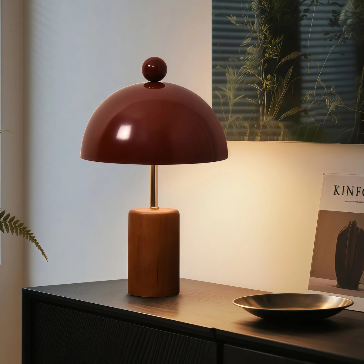 Wood Table Lamp